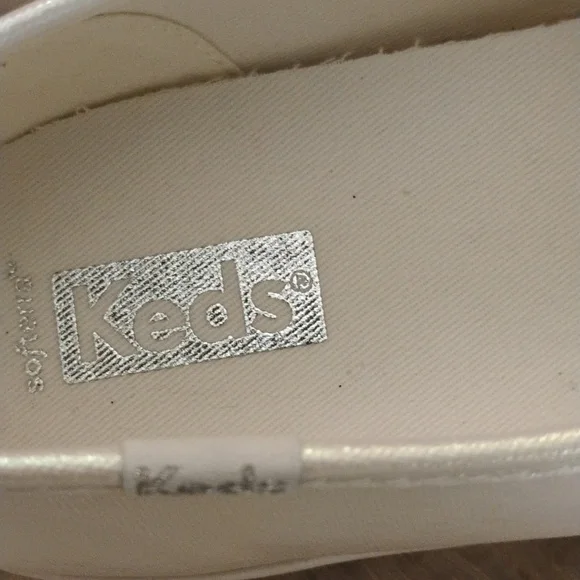 Keds Point Pearlized White Platform Sneakers - Picture 8 of 9